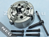 4-Jaw chuck 160 mm with cylindrical mount eccentric clamping